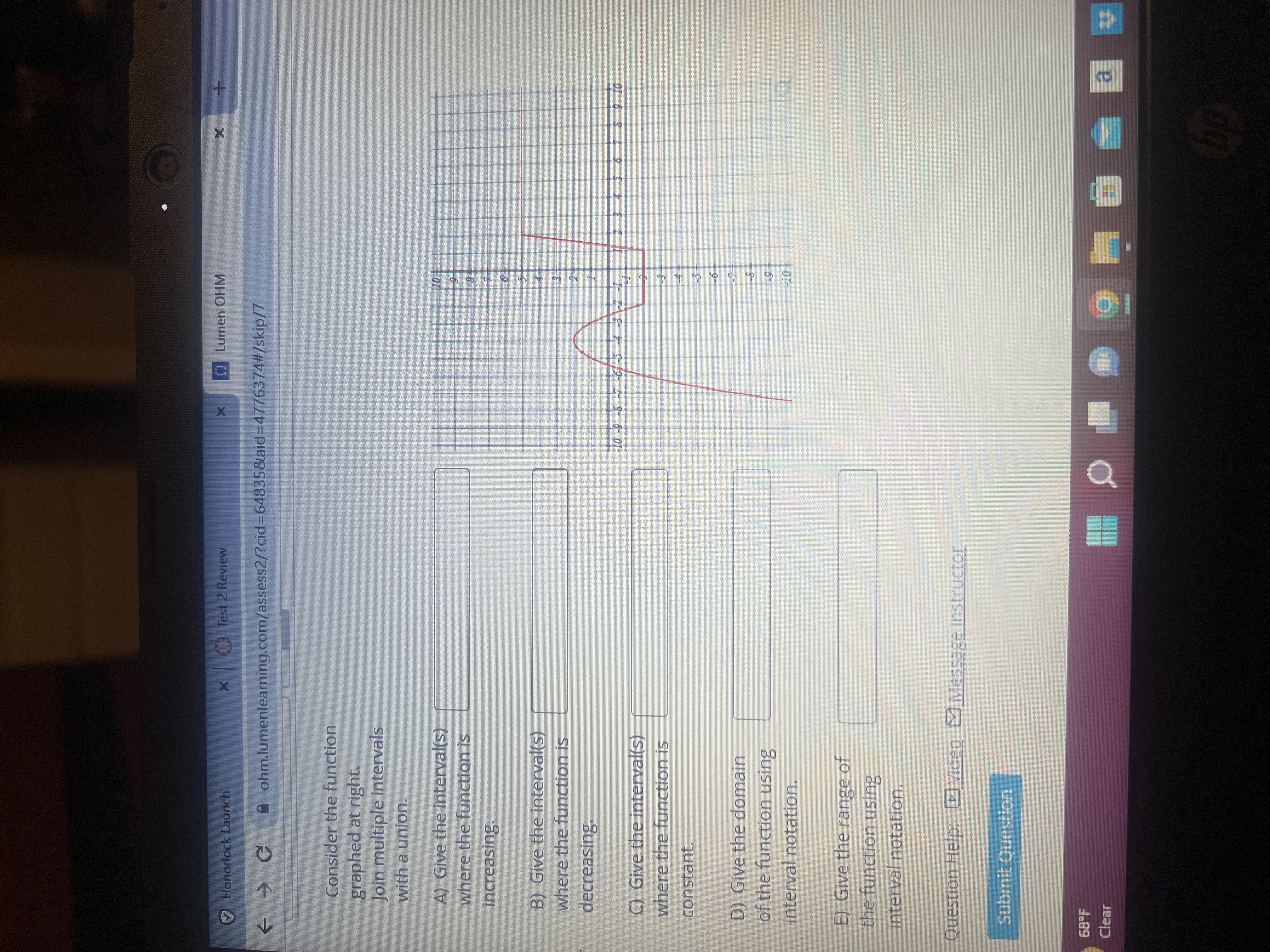 Honorlock Launch x Test 2 Review X Lumen OHM X <