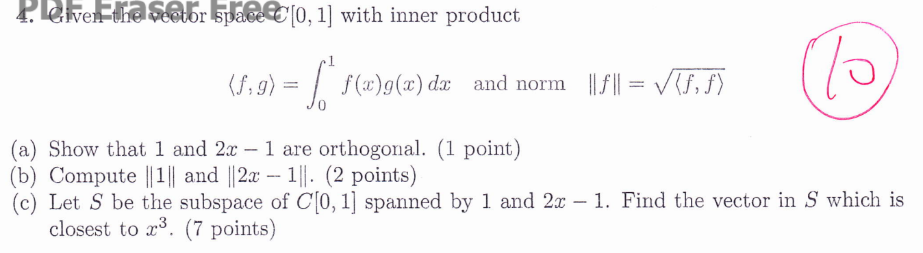 P. Lolven the Sector space C[0, 1] with inner