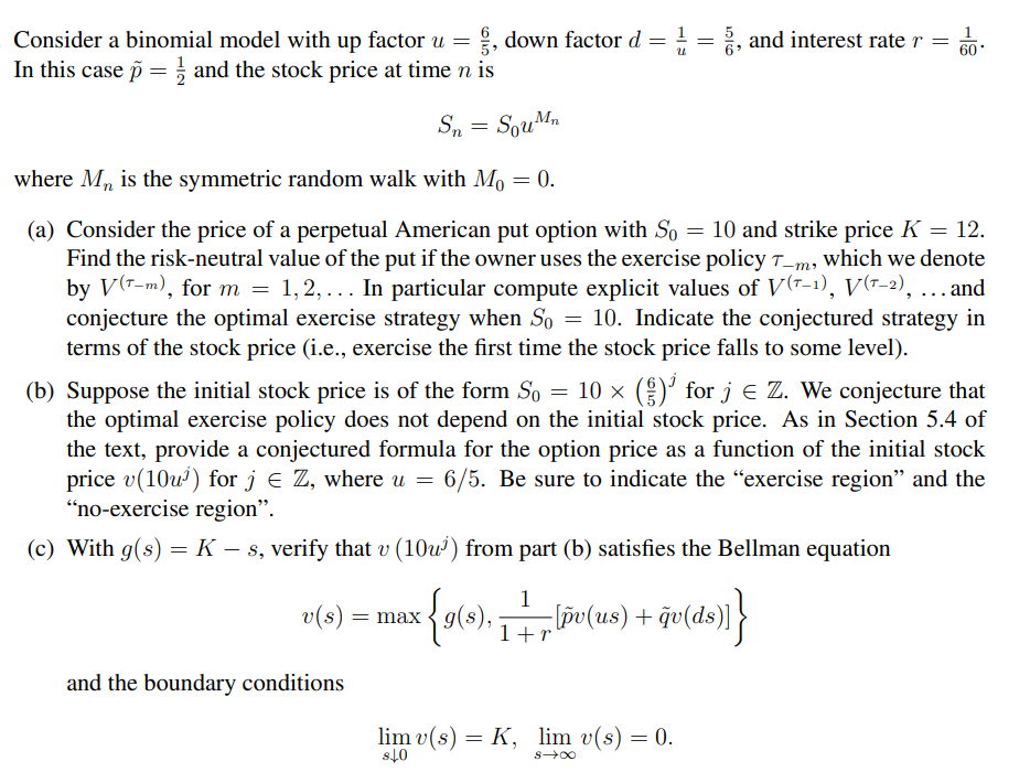 Please show all steps and formulas Consider a