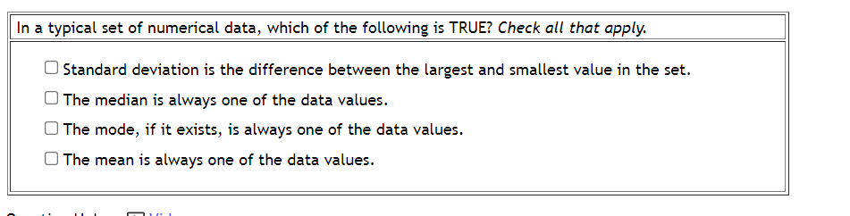 1. Which of the following statements are TRUE?
