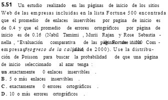 5.51 Un estudio realizado en las paginas de