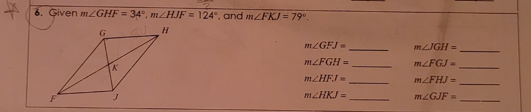 this is the properties of parallelograms 6. Given