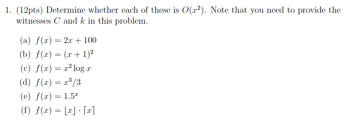 I have questions about big O notation. I tried to
