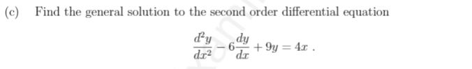 Hi, can you help, please? (c) Find the general