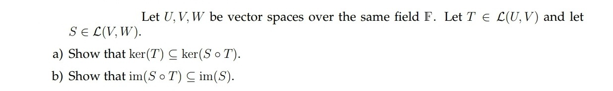 Let U, V, W be vector spaces over the same field