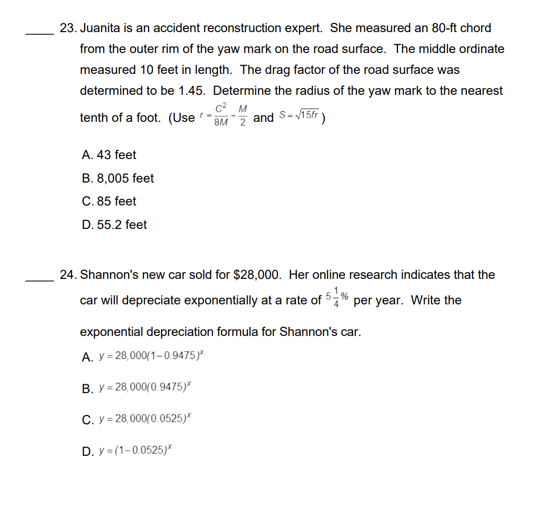 21 . What is the range of reaction distances for