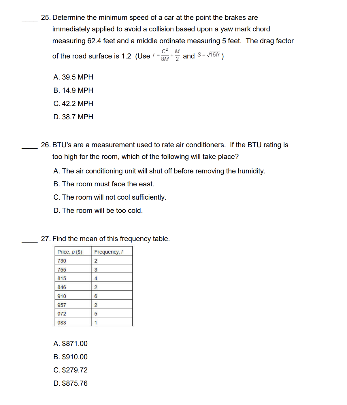 21 . What is the range of reaction distances for