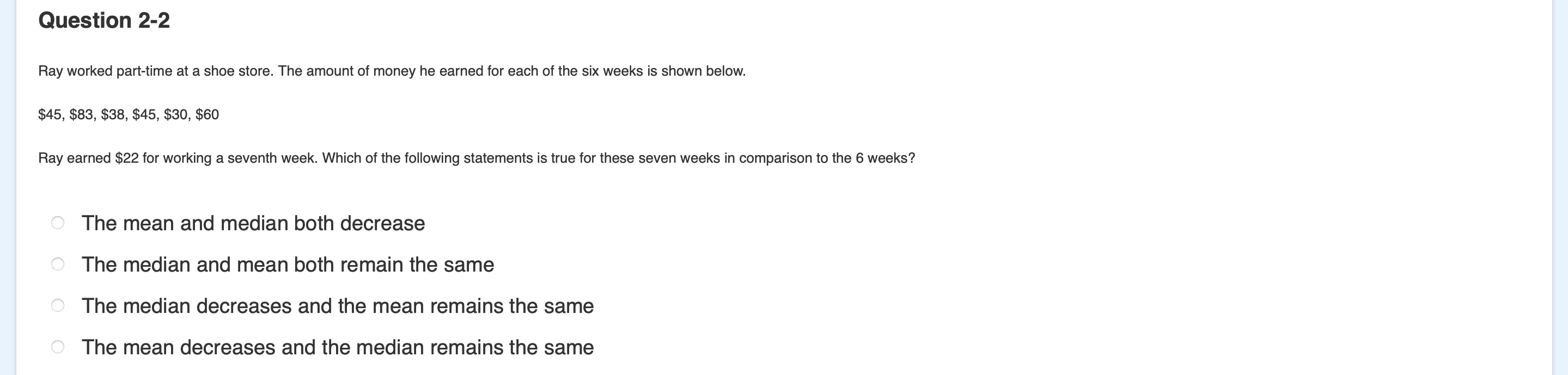 Question 2-1 A retail company has 50 large stores