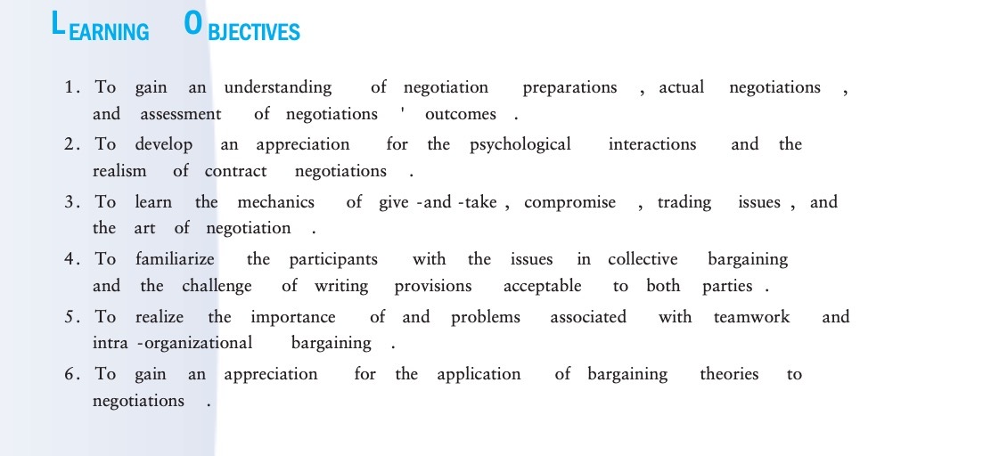 LEARNING 0 BJECTIVES 1. 2. To gain an