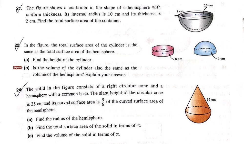 '2/ The figure shows a container in the shape of