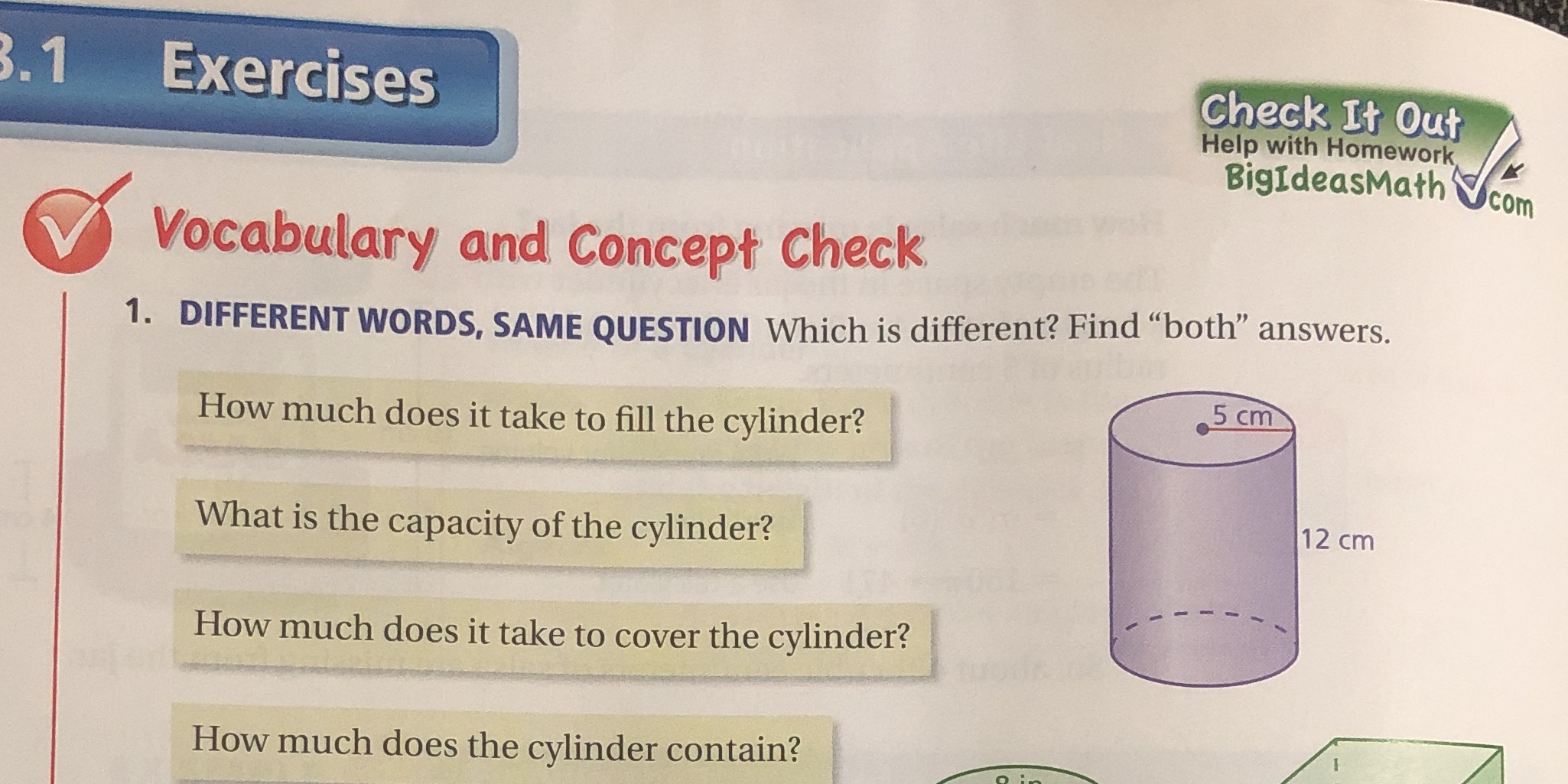 3.1 Exercises Check It Out Help with Homework