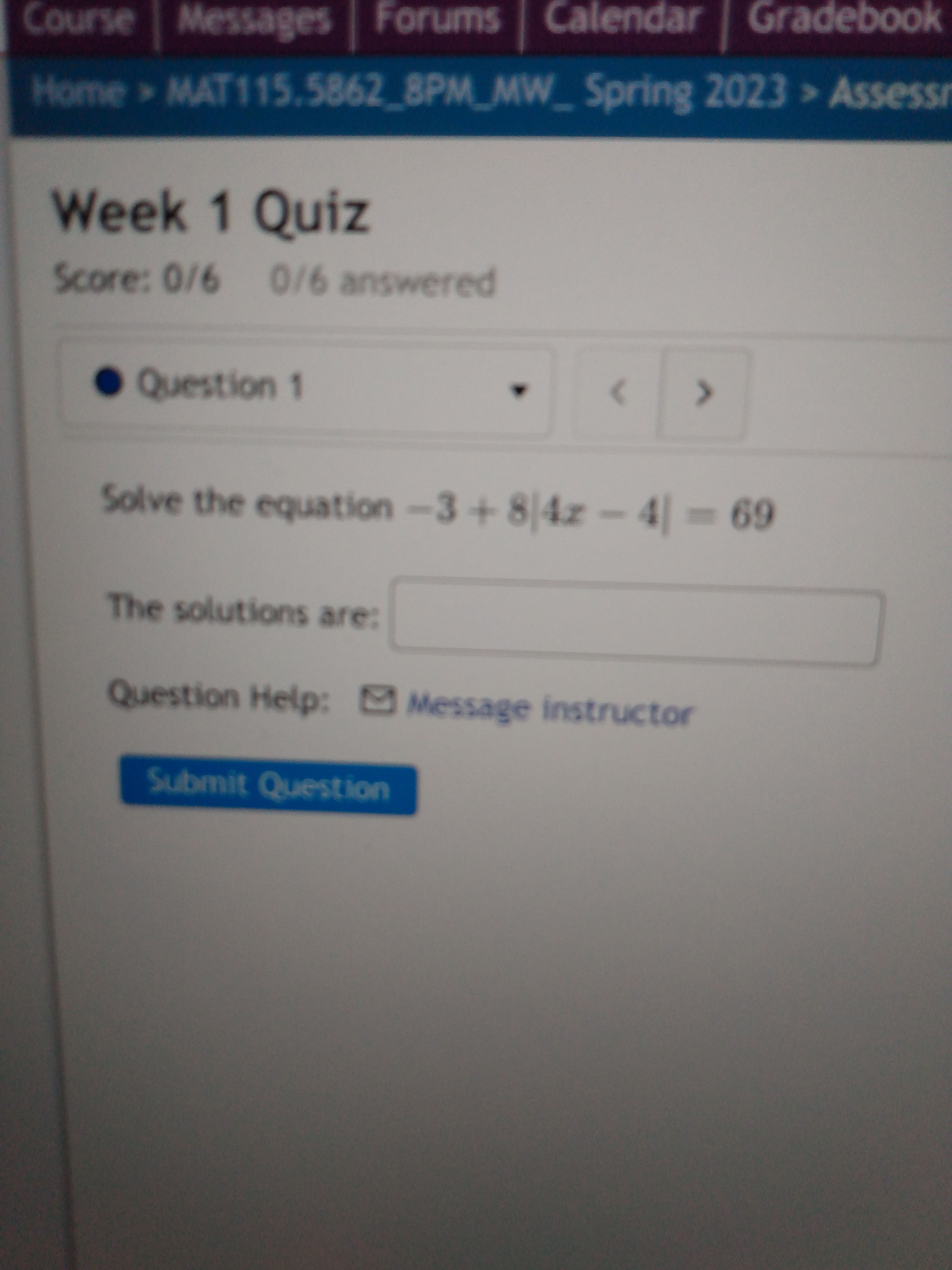 Course Me ges Forums Calendar Gradebook Home  style=