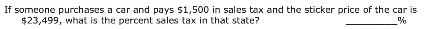 If someone purchases a car and pays $1,500 in