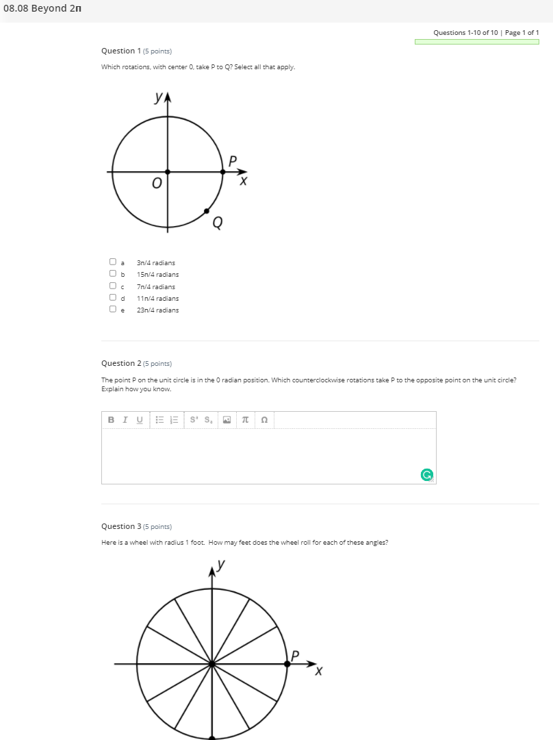 08.08 Beyond 2n Questions 1-10 of 10 | Page 1 of