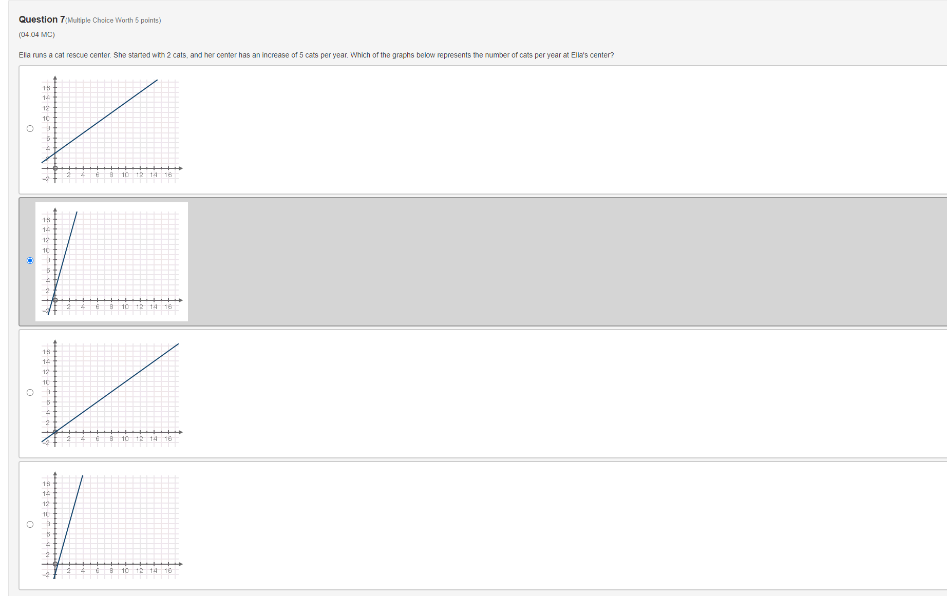 Need help please. Question 7 (Multiple Choice