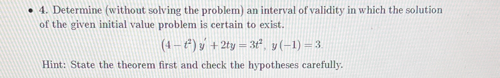 Help4 . 4. Determine (without solving the