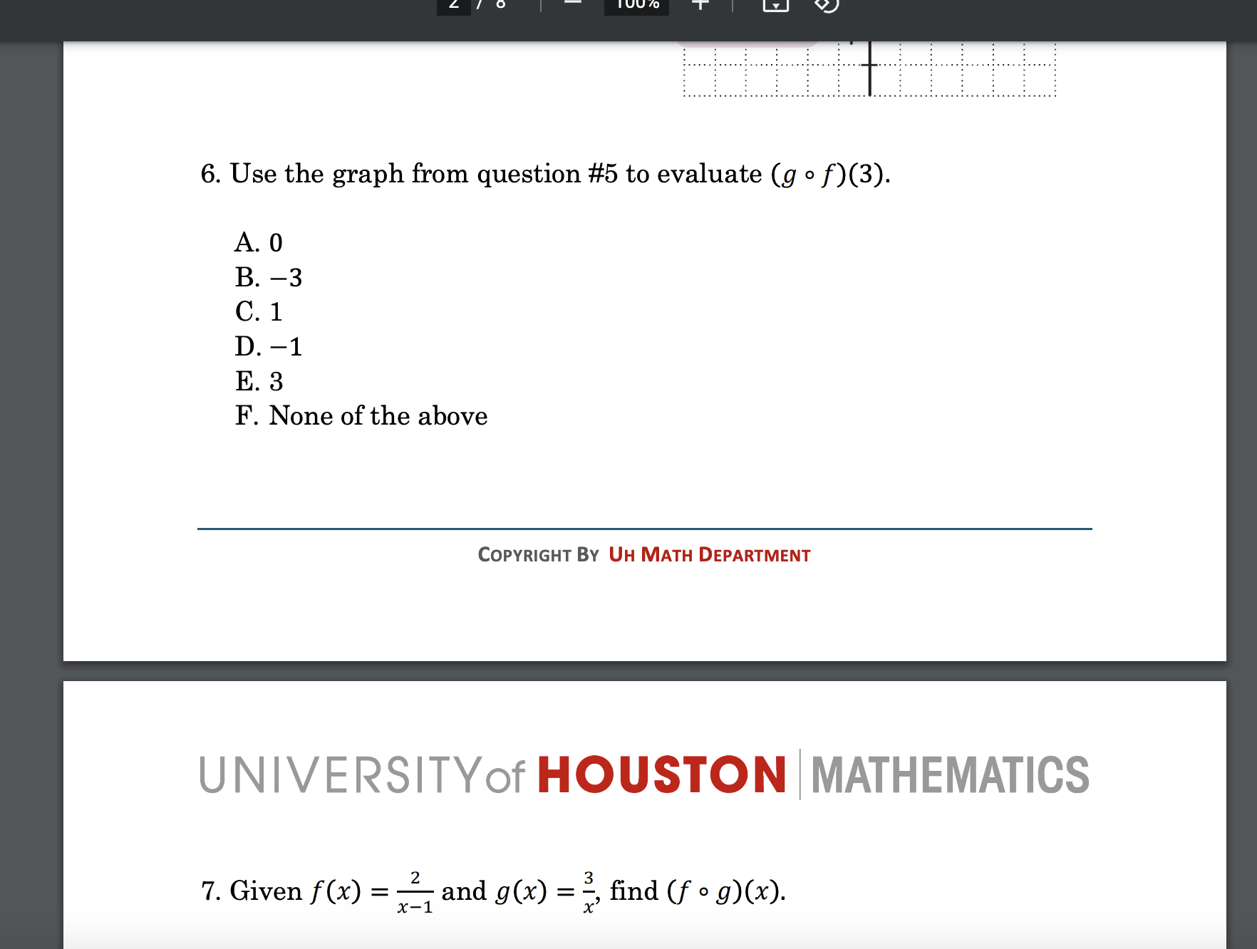 1.f+g A.(f+g)(x)=x2+x+10 B. (f+g)(x)=x2x2