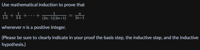 Use mathematical induction to prove that 1-3