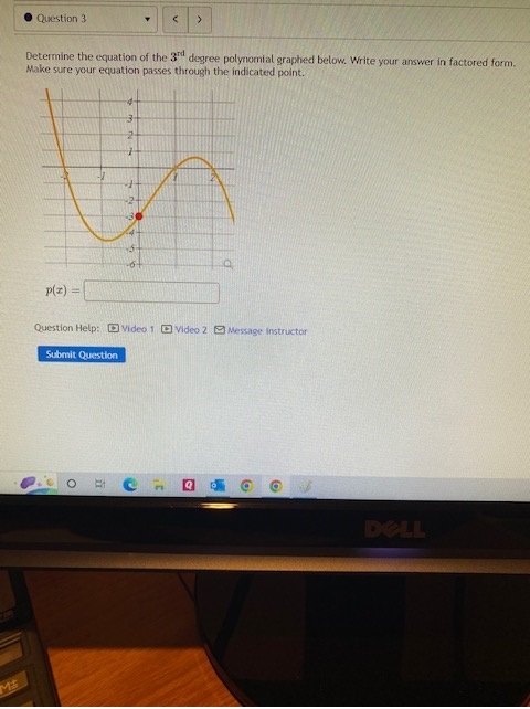 Question 3 Determine the equation of the S"*