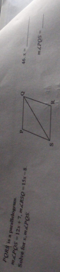 pls help asap solving for x, and m \f