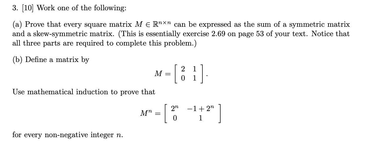 Please help me. Thanks! \f2. [10] Recall that a