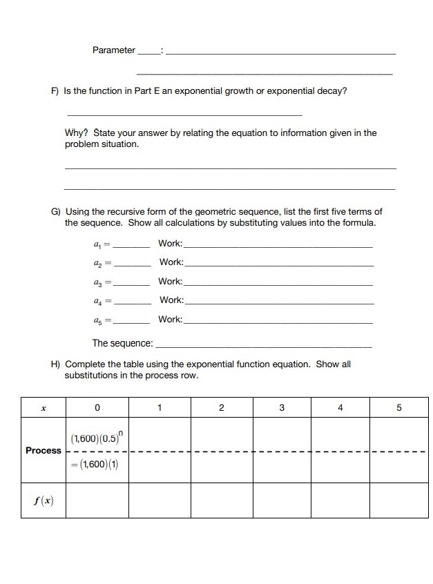 Formulate Exponential Equations 1) The deer