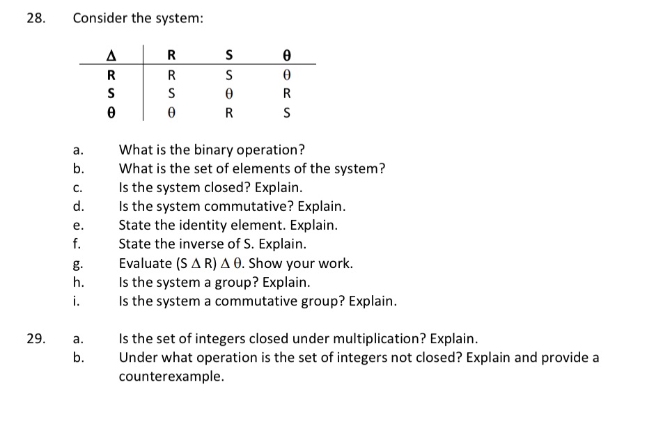 28. Consider the system: R R a. What is the