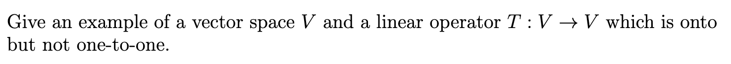 This is Advanced Linear Algebra, please show me