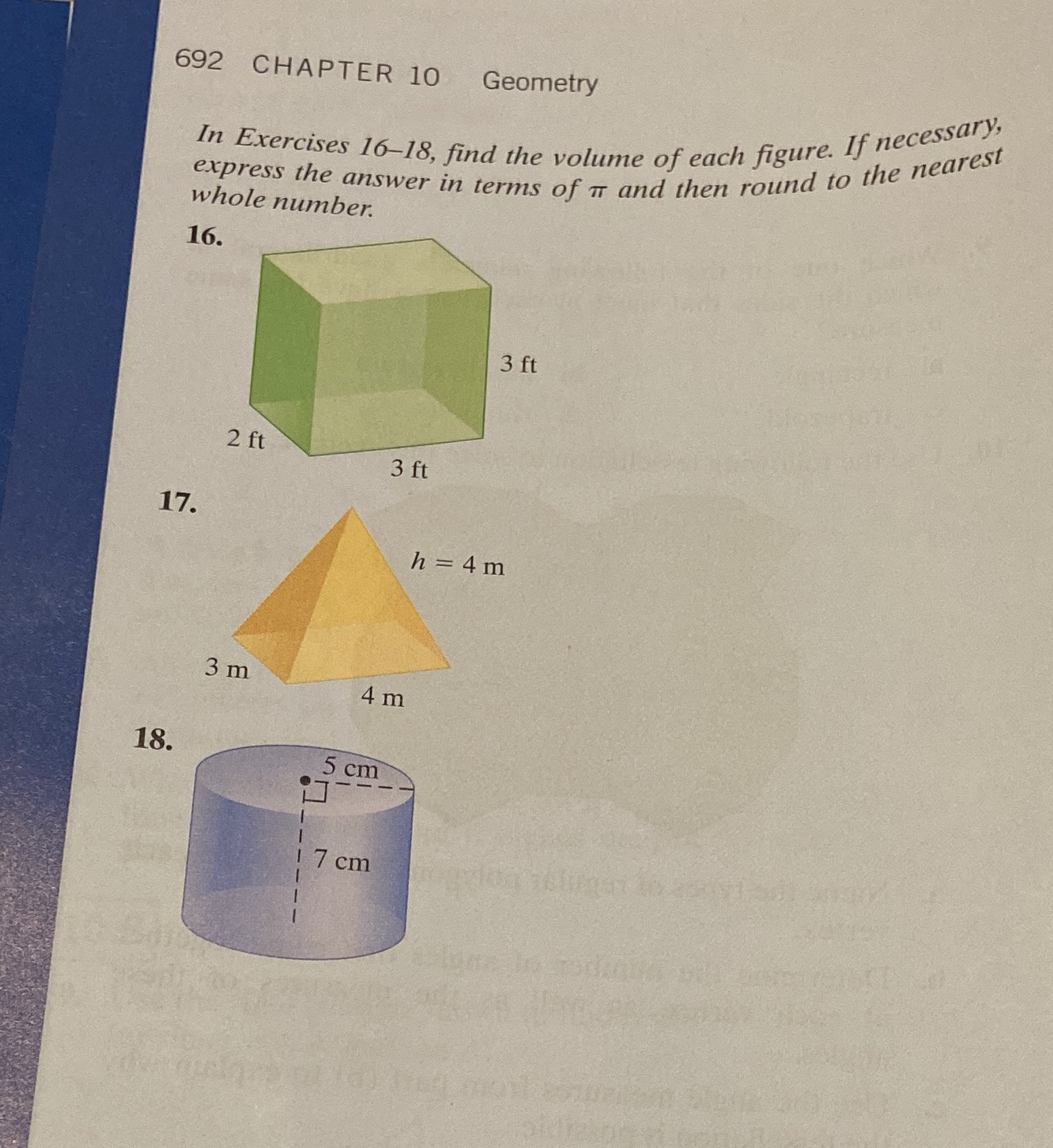 Number 17 and 18 please 692 CHAPTER 10 Geometry