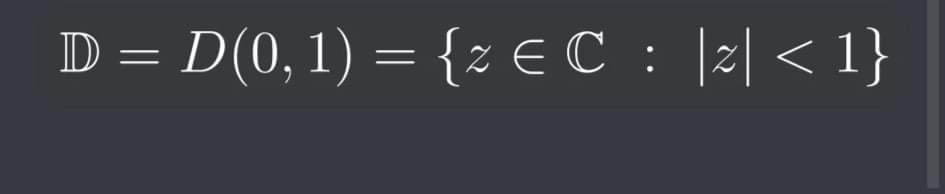 It's Complex Analysis math- Its D VALUE? D = D(0,