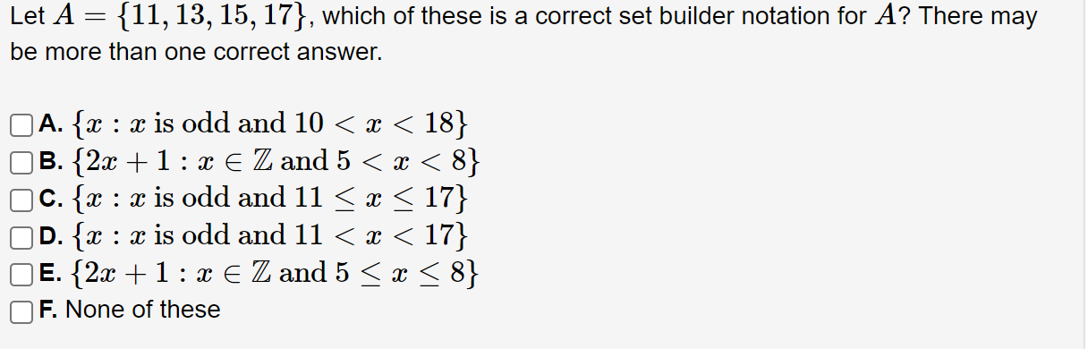 \f1) Let A = {:13 E N : :32 100 = 0}. Rewrite A