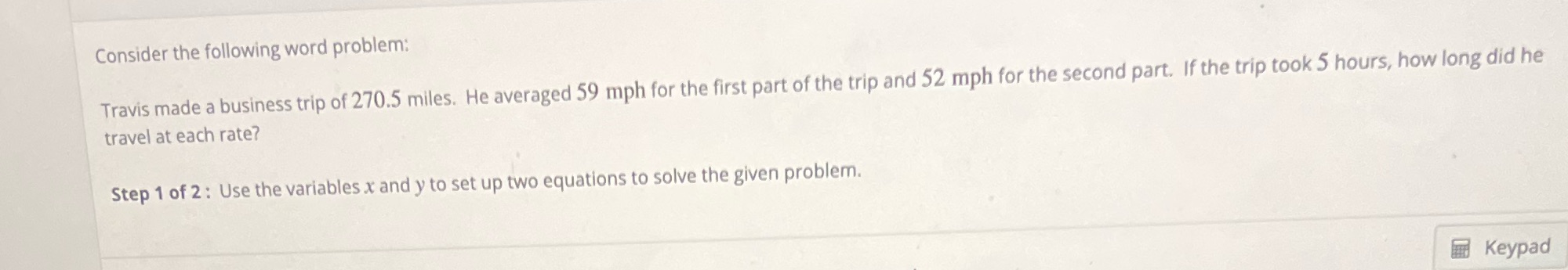 Consider the following word problem: Travis made
