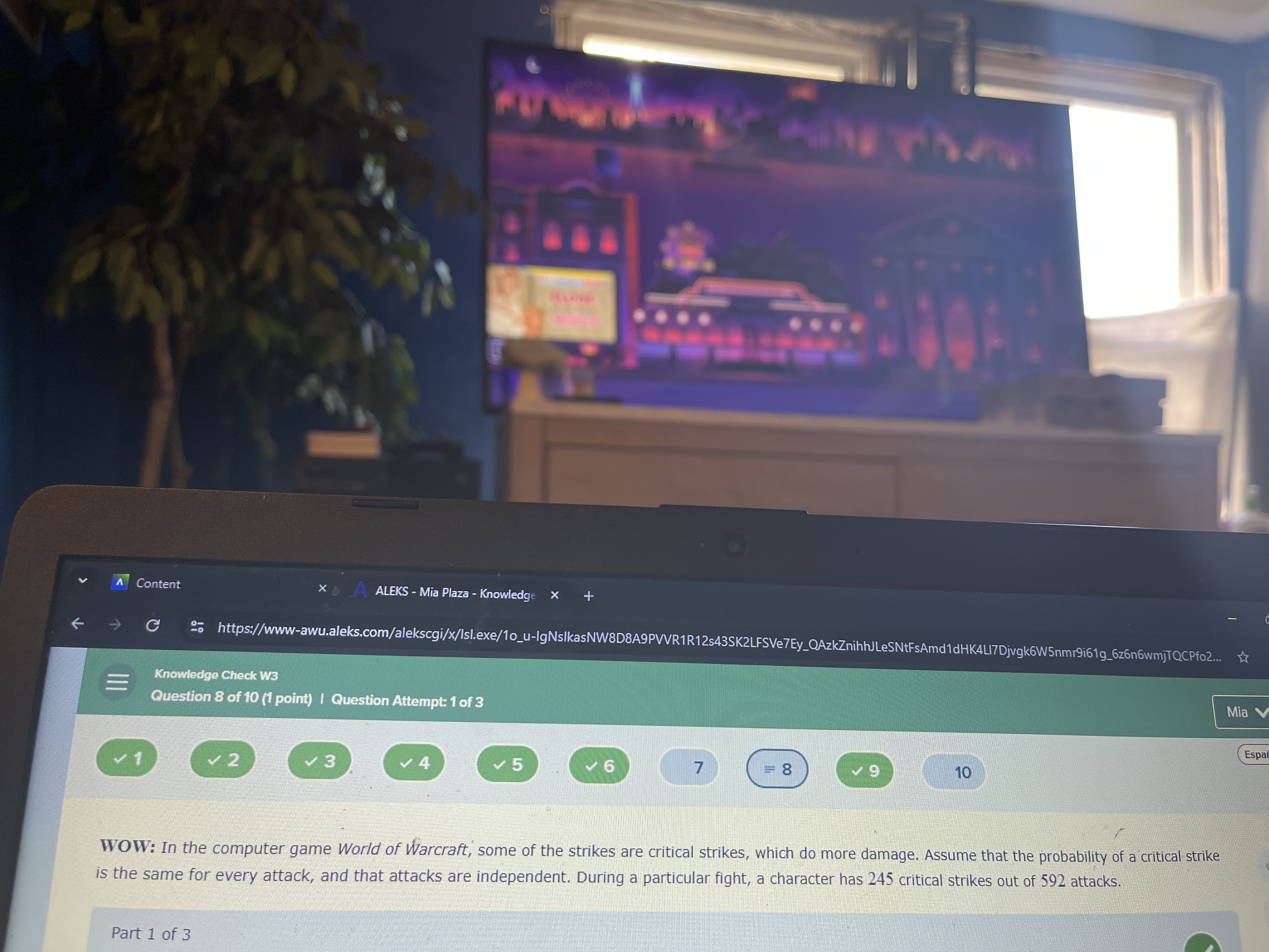 Part 2 of 3 (b) Construct a 95% confidence