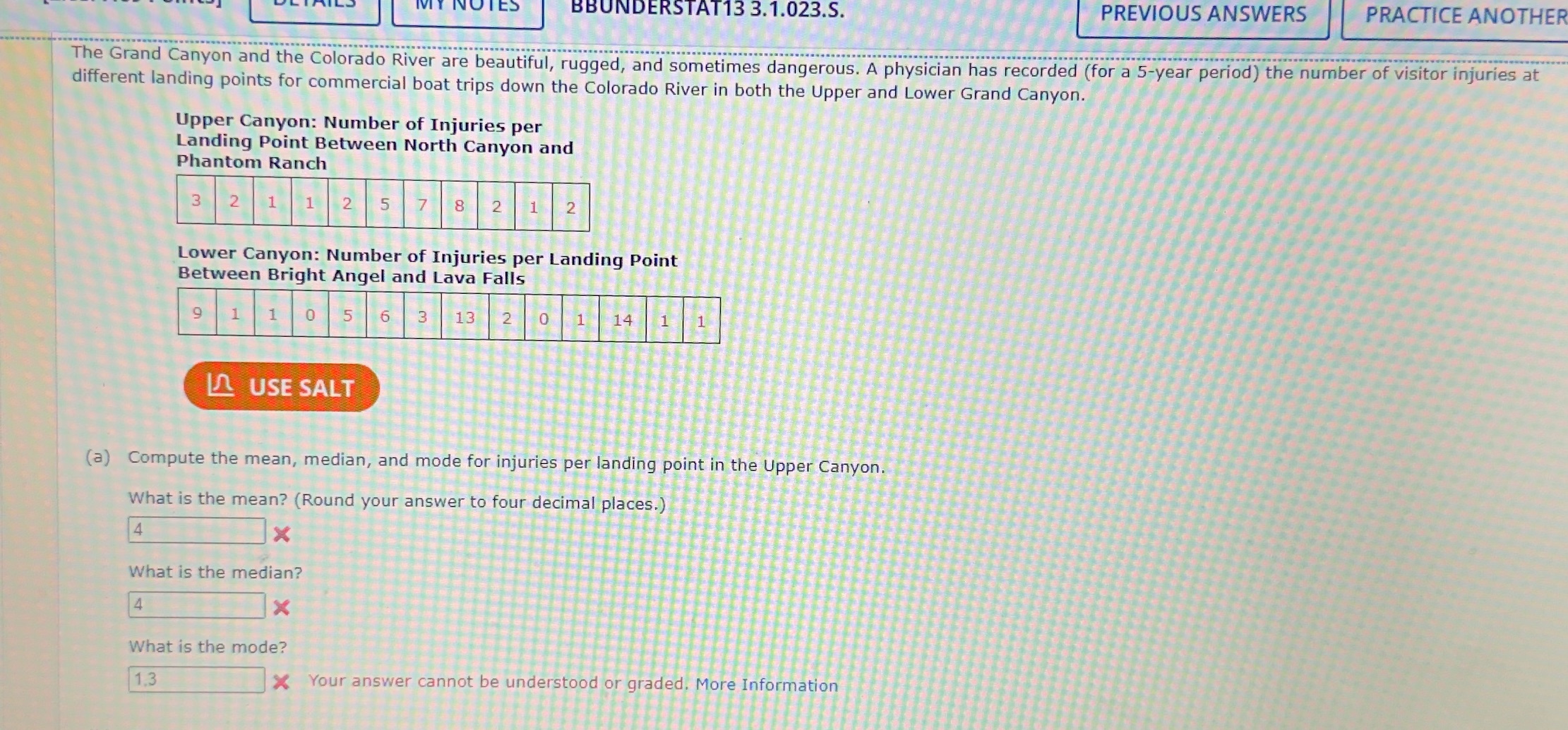 Statistics IES BBUNDERSTAT13 3.1.023.S. PREVIOUS