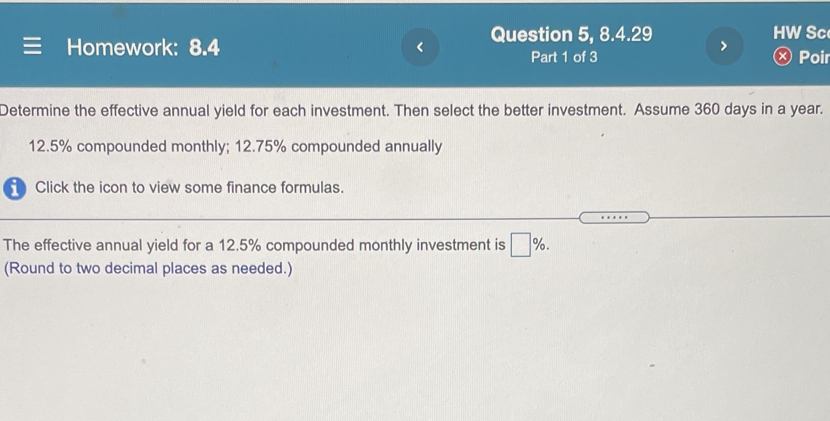 What is the answer? Question 5, 8.4.29 Homework: