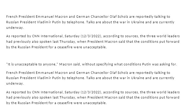 French President Emmanuel Macron and German