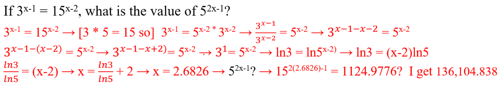 I would like a step by step explanation of this