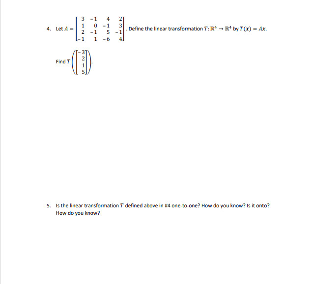 2. Are the below vectors linearly independent?