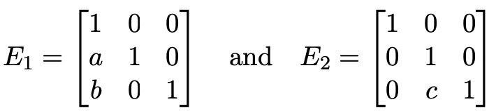 (a) Find the inverses of the 3 3 matrices where