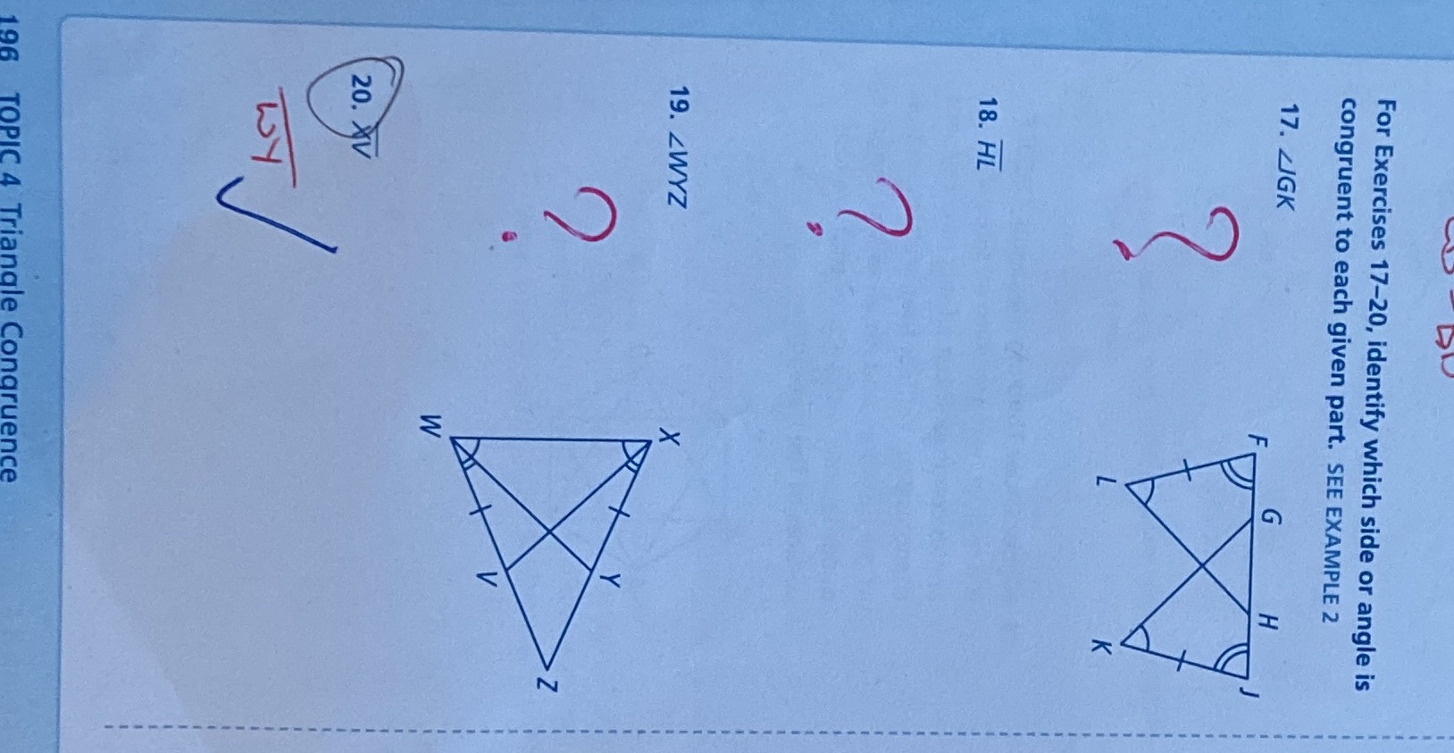 Need 17 18 and 19 For Exercises 17-20, identify