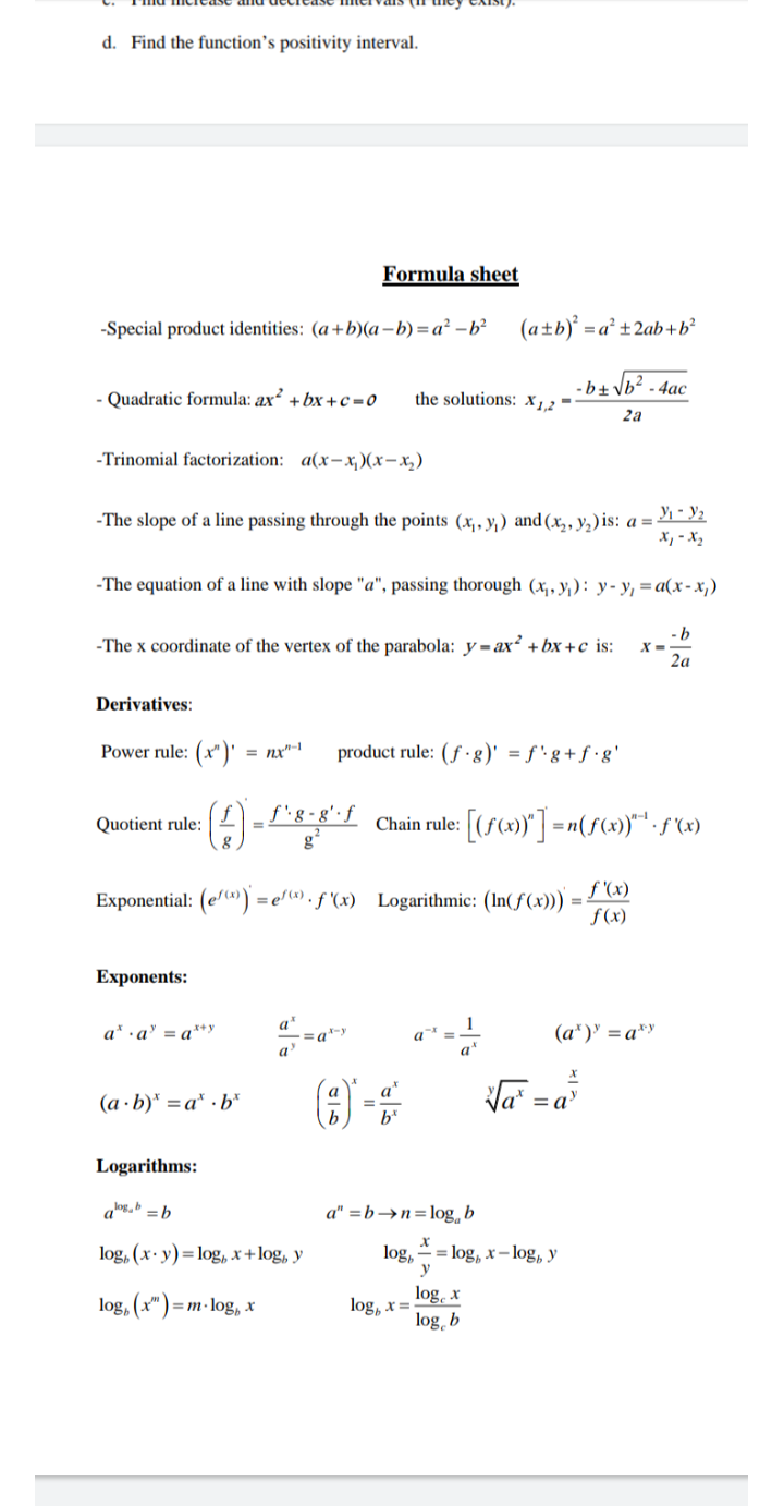 Question 1 ( 20 points) Given the parabola y =