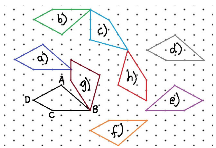 The diagram below shows the quadrilateral ABCD