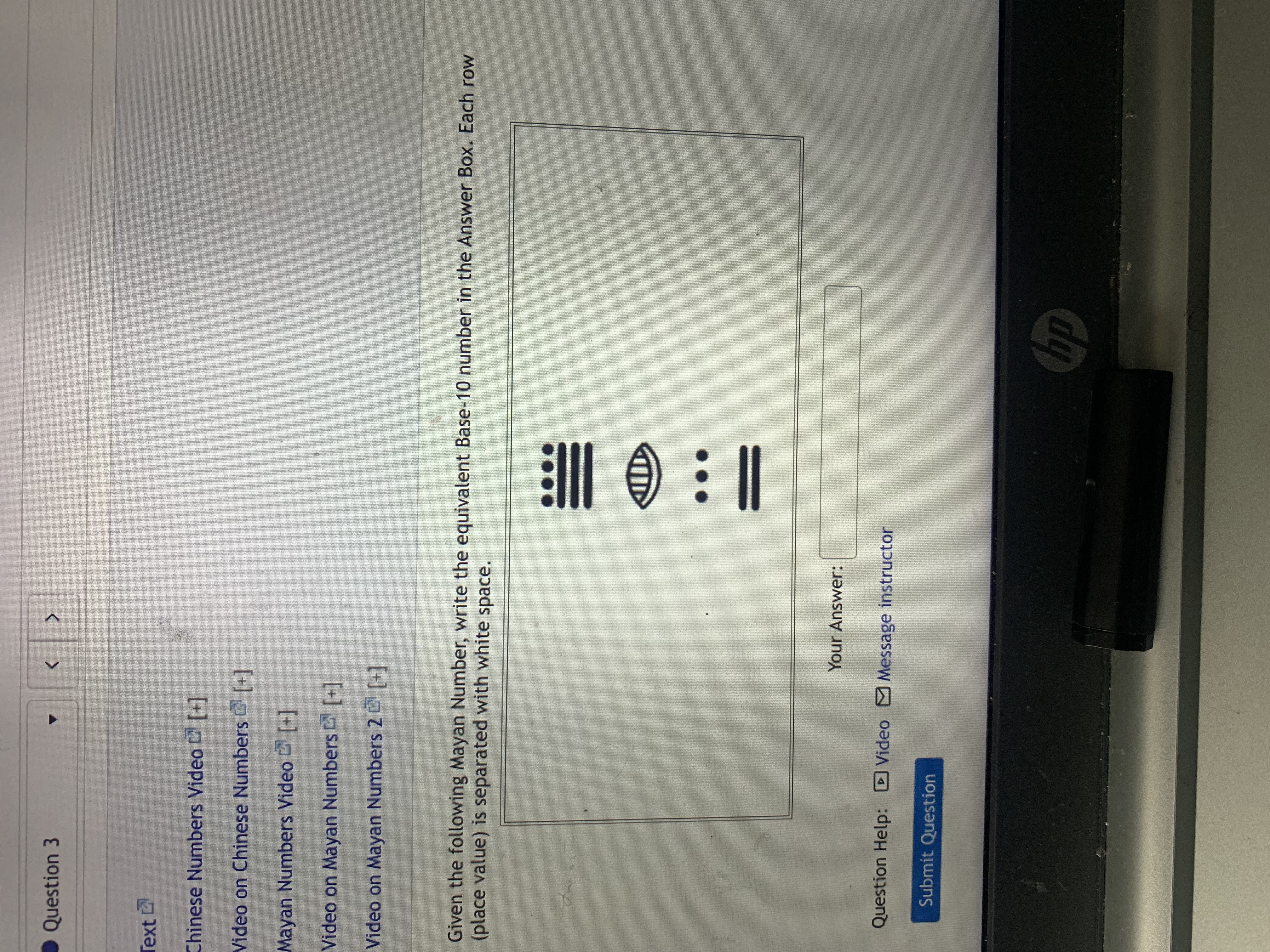 Question 3 Text Chinese Numbers Video [+] Video