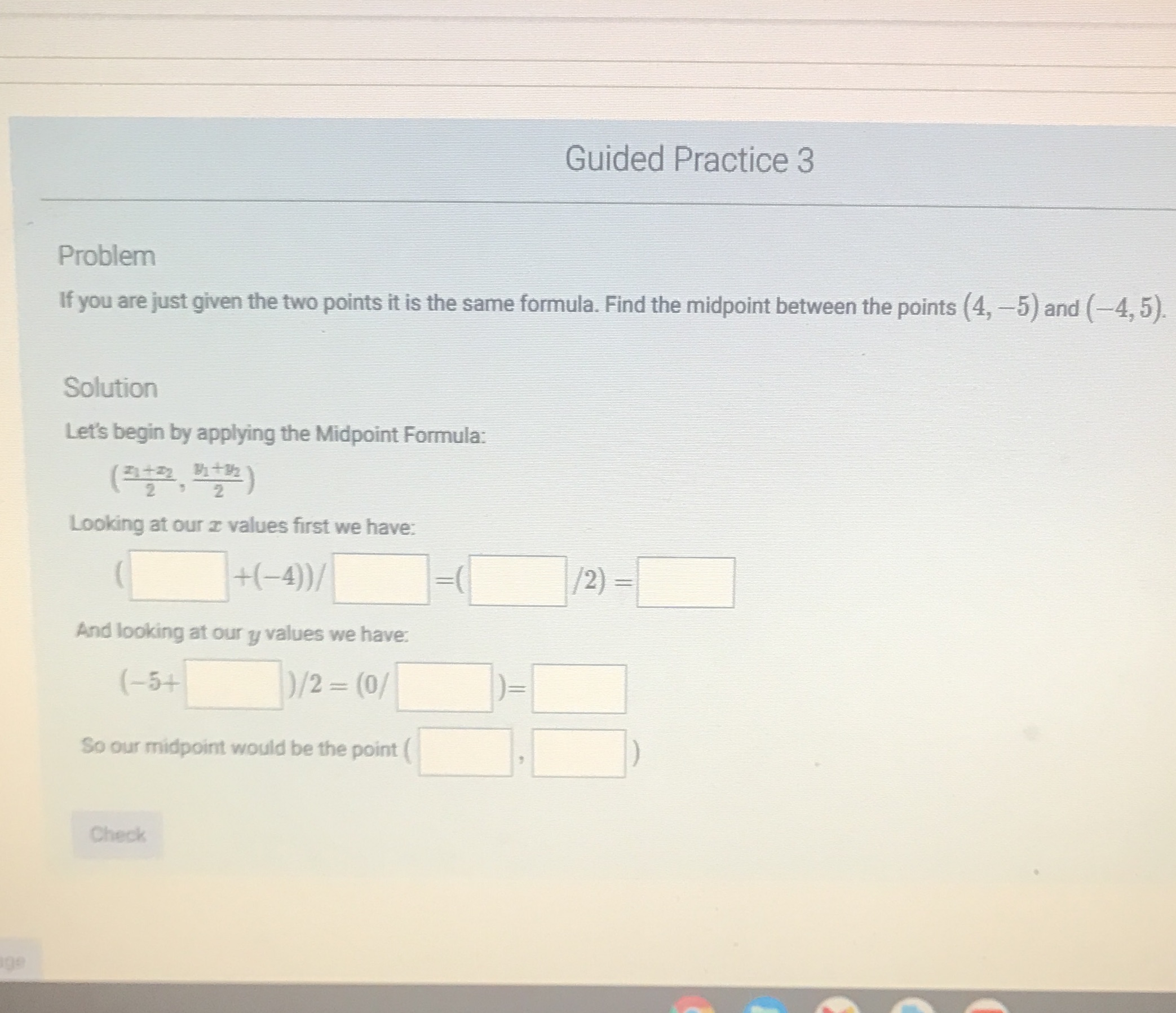 Guided Practice 3 Problem If you are just given