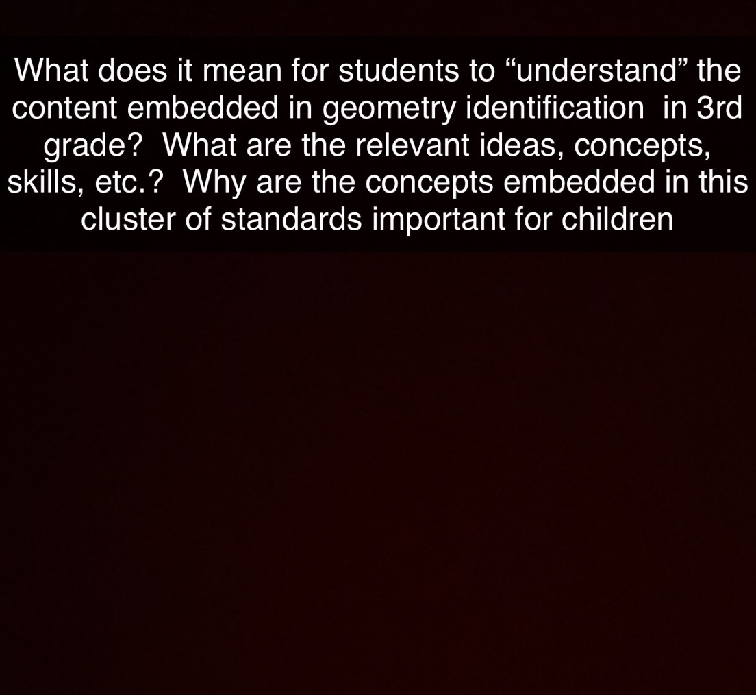 What does it mean for students to \"understand\"
