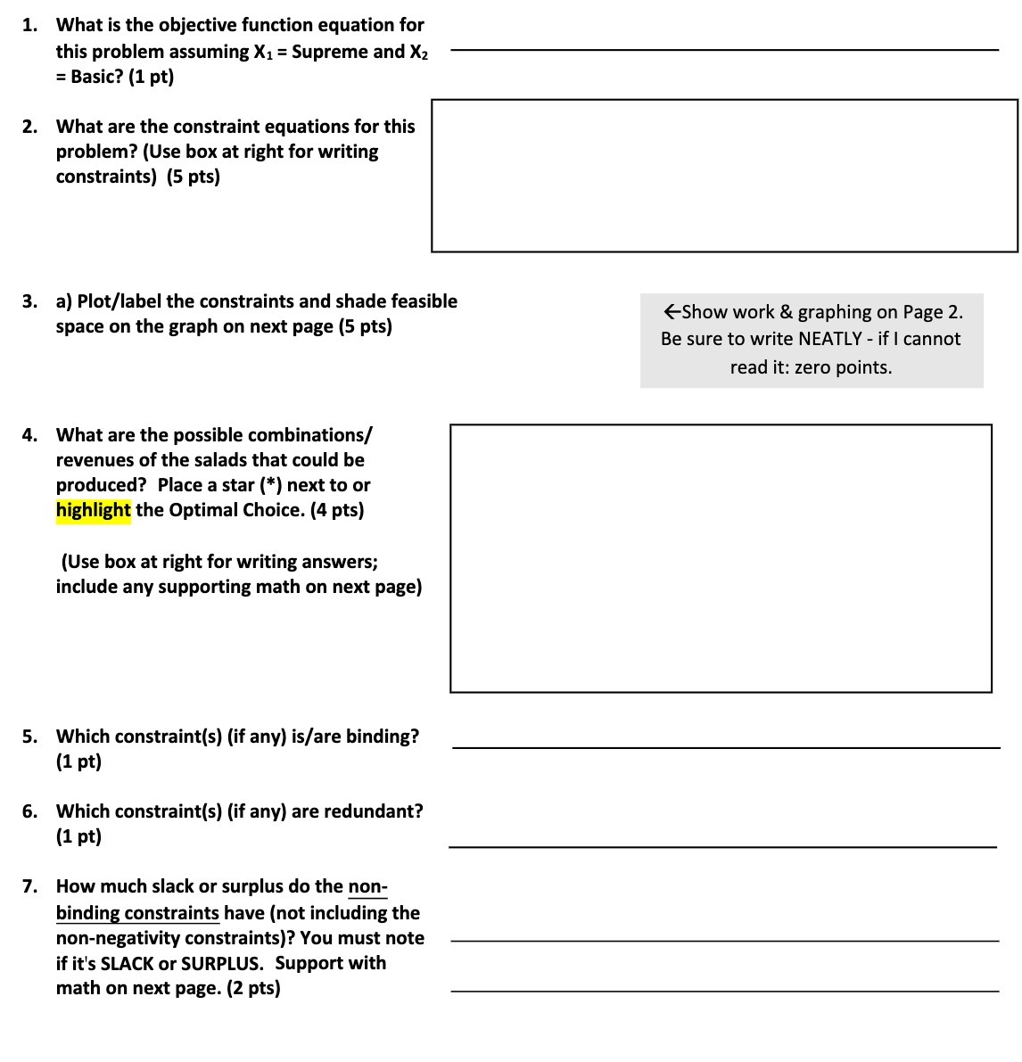 . What is the objective function equation for