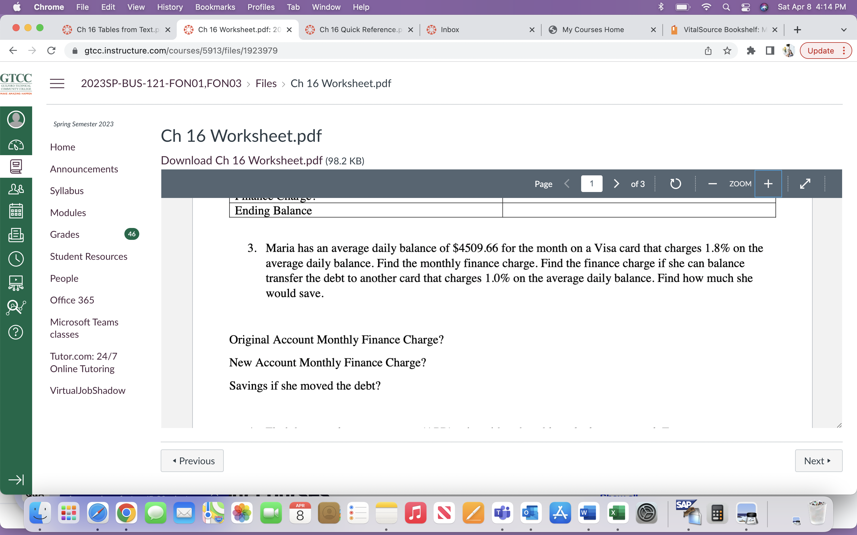 Chrome File Edit View History Bookmarks Profiles