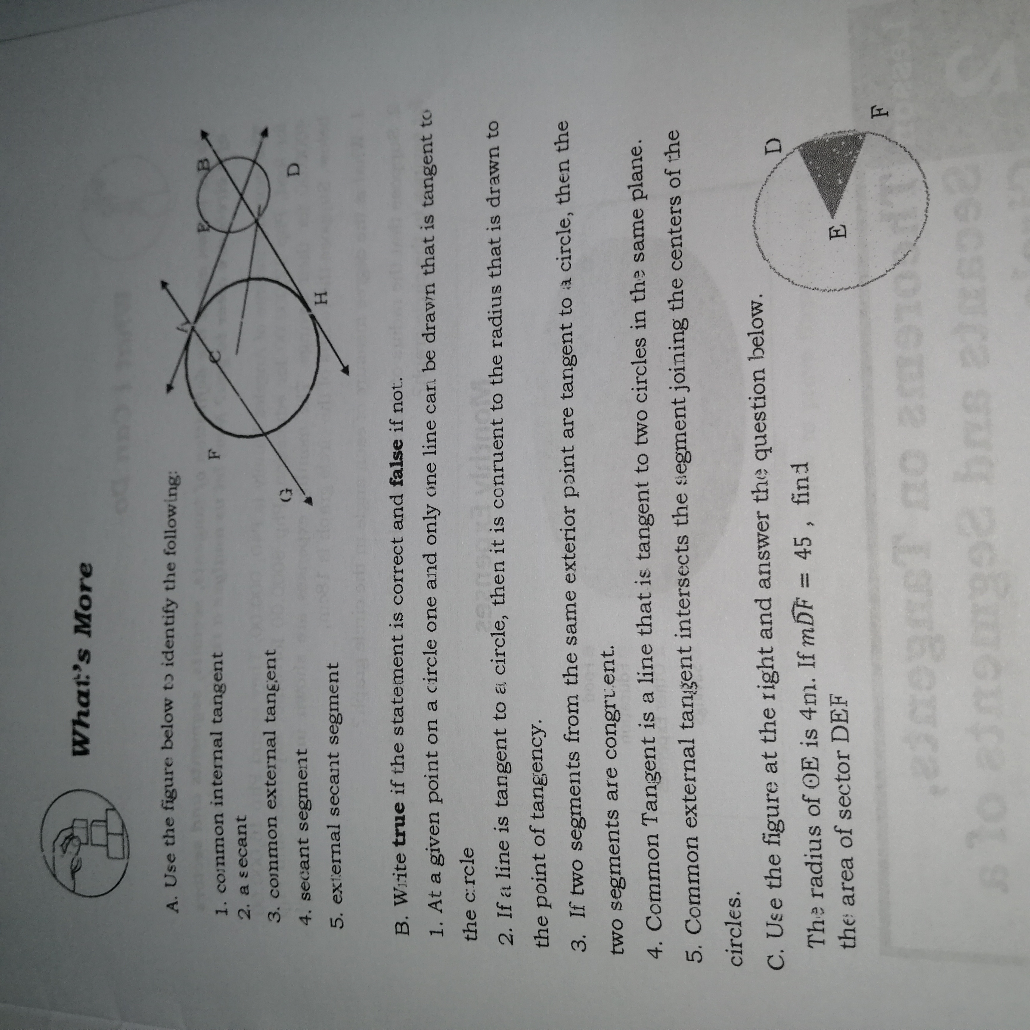 What's More A. Use the figure below to