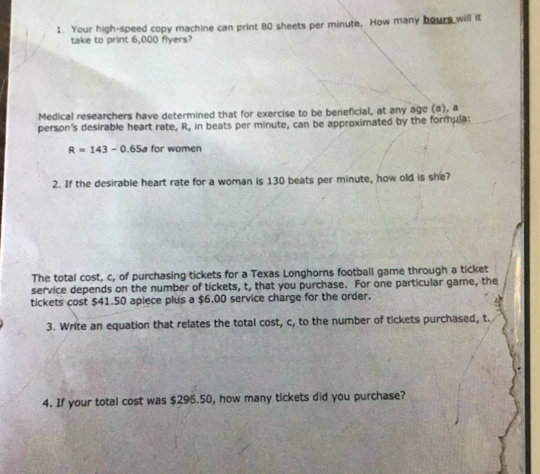 1. Your high-speed copy machine can print 80