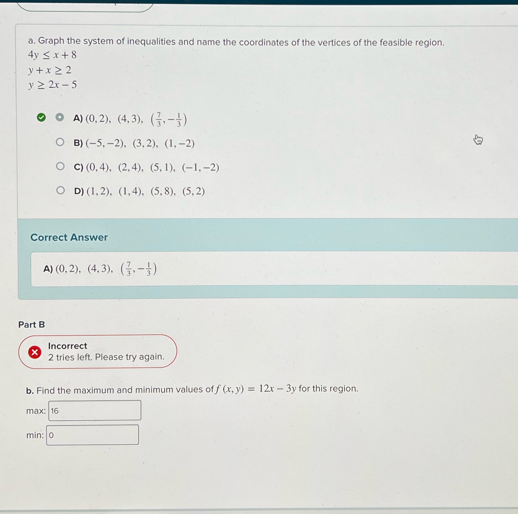 Please solve Part A and part B r a. Graph the